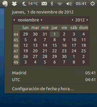 Tus eventos en el Indicator-DateTime gracias a Evolution-Mirror