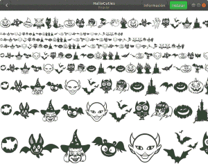 Halloween 2017. Fondos de pantalla y tipografías para Ubuntu. Tipografía 8.