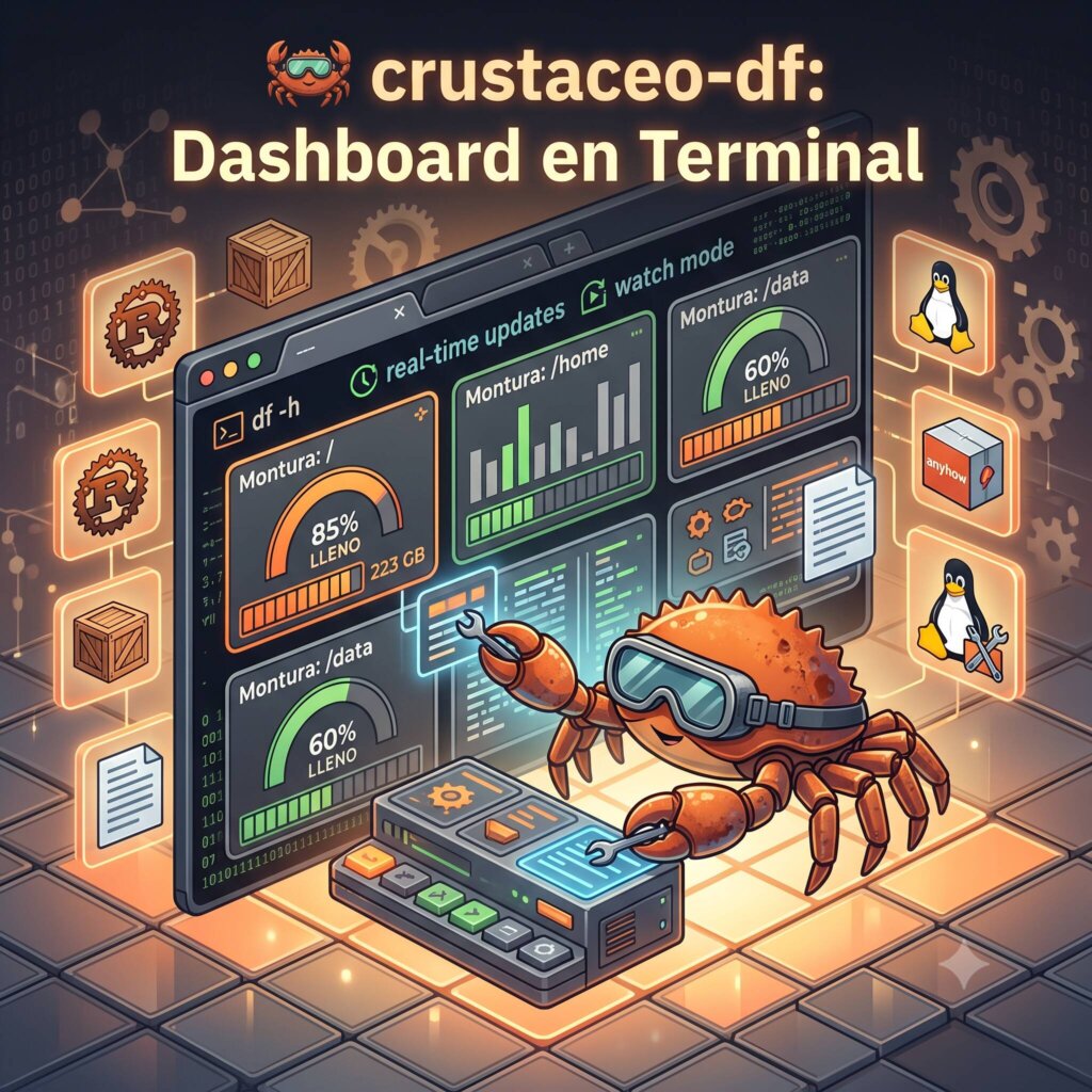 Dashboards en terminal con Rust para Linuxeros