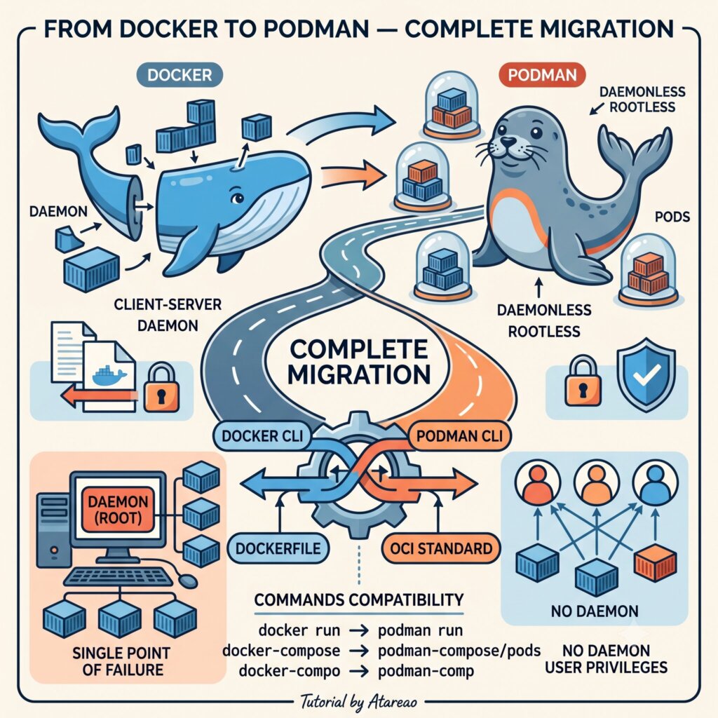 De Docker a Podman. Migración completa