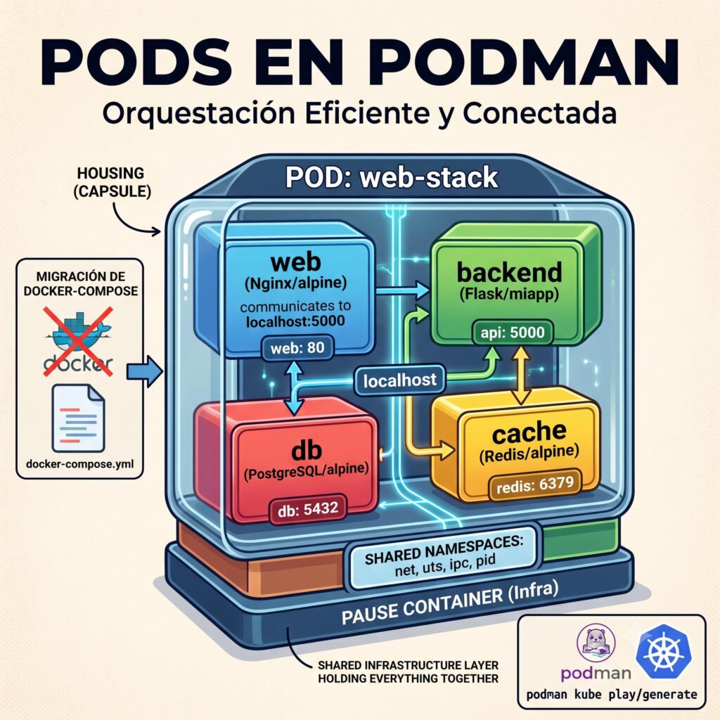 Pods en Podman