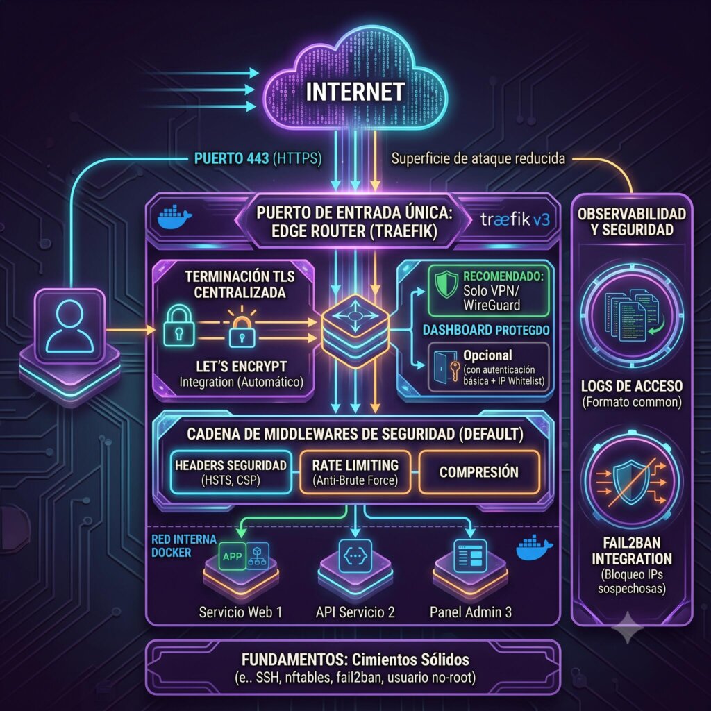 Traefik como puerta de entrada segura